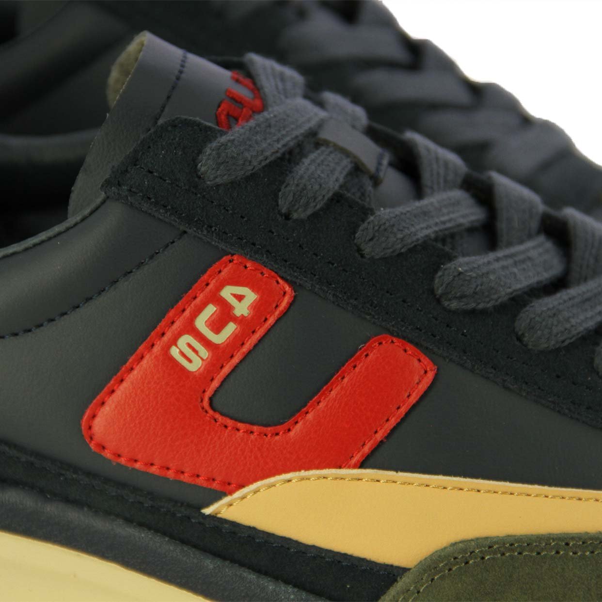 Textured Low-Top Sneaker -Blue - Image 4