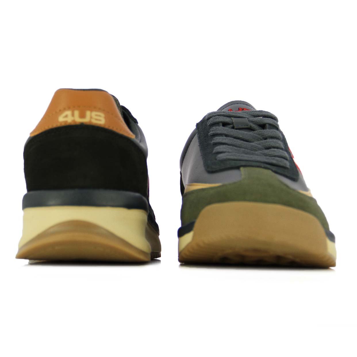 Textured Low-Top Sneaker -Blue - Image 5