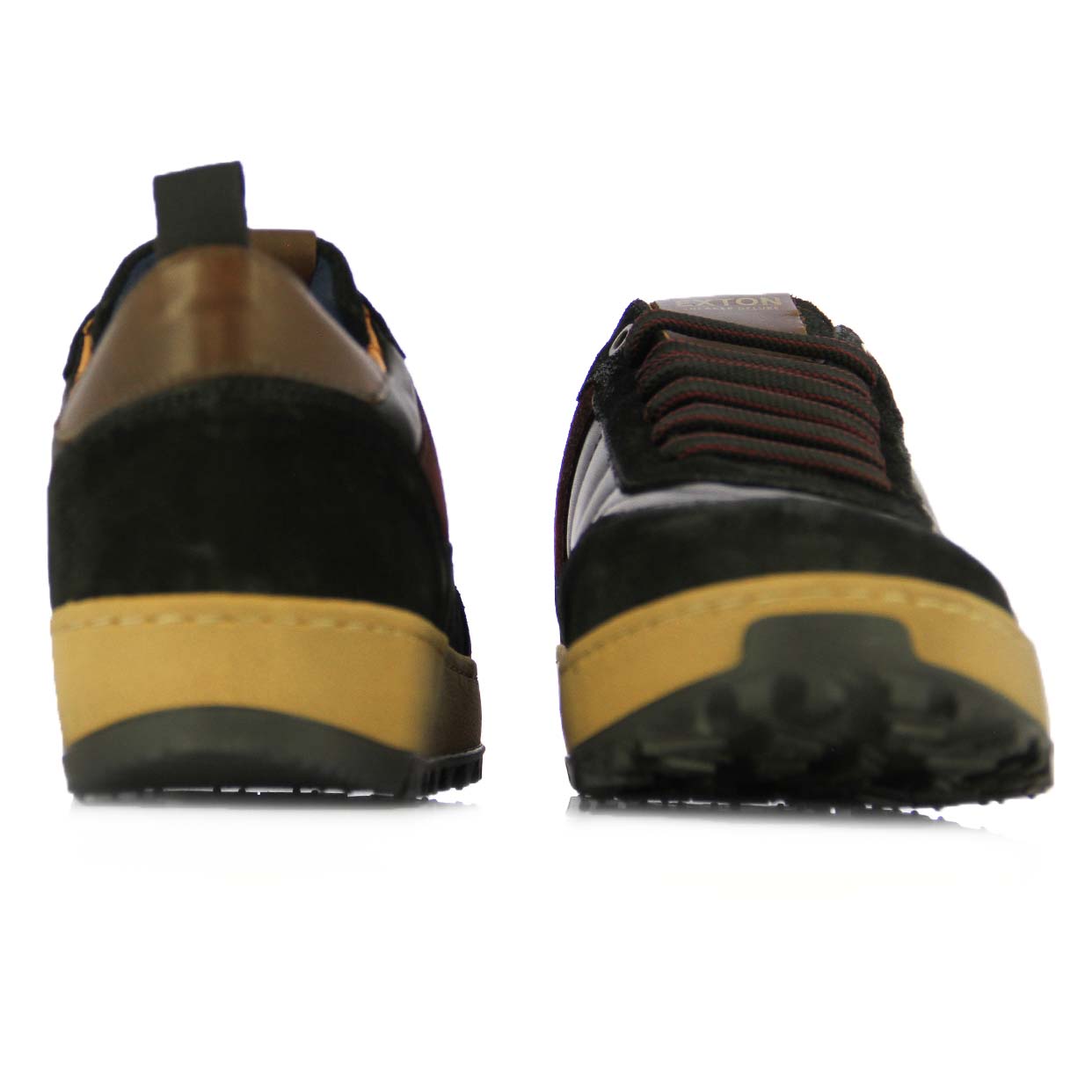 Suede Low-Top Sneakers -Black - Image 5