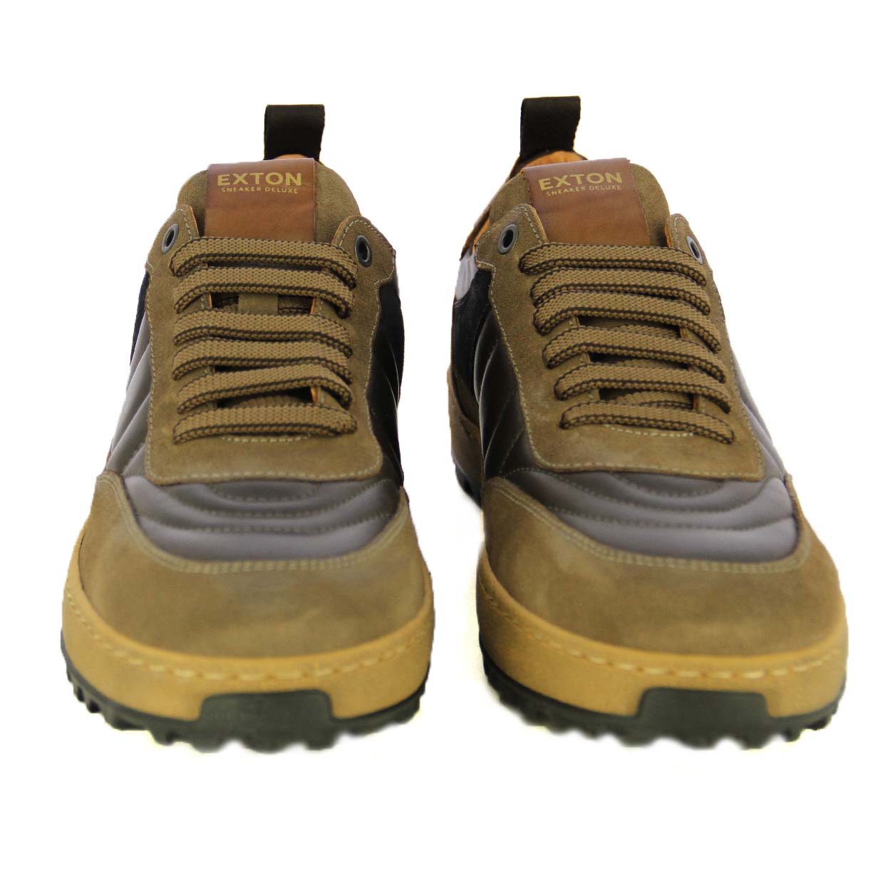 Suede Low-Top Sneakers -Tabacco - Image 3