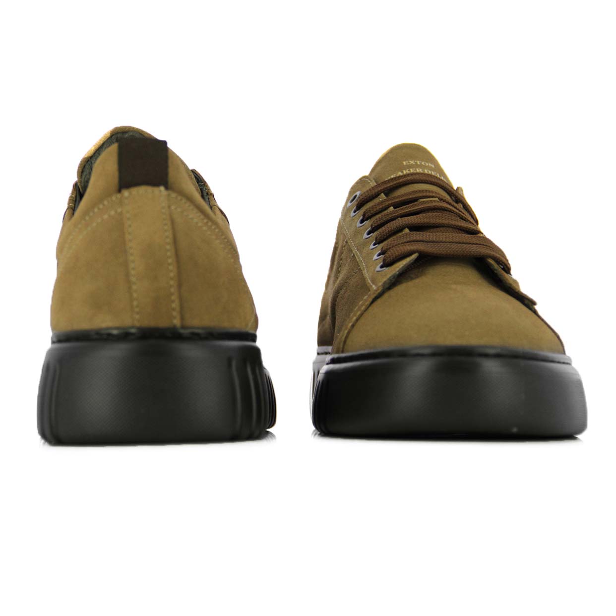 Suede Low‑Top Sneaker -Tabacco - Image 5
