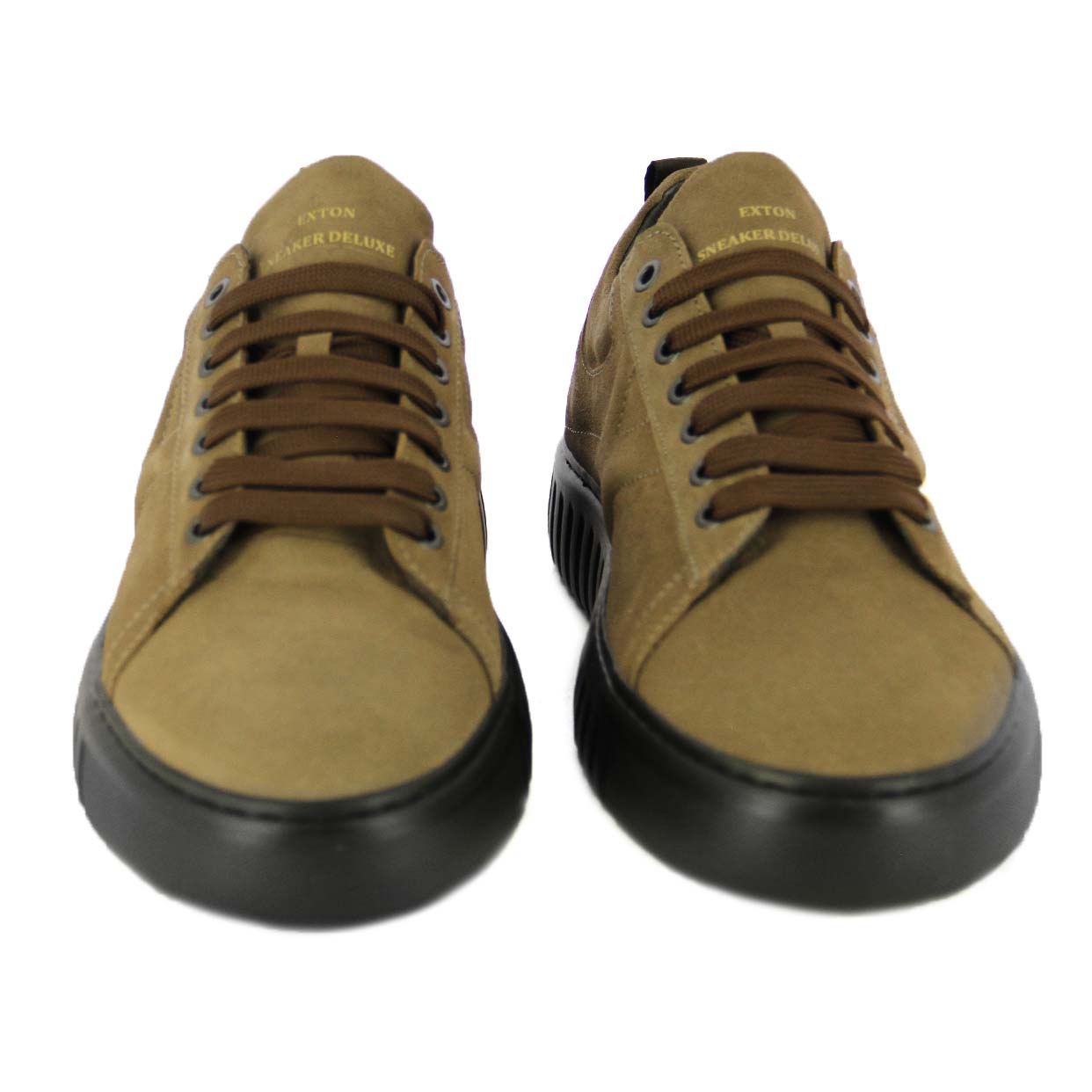 Suede Low‑Top Sneaker -Tabacco - Image 3