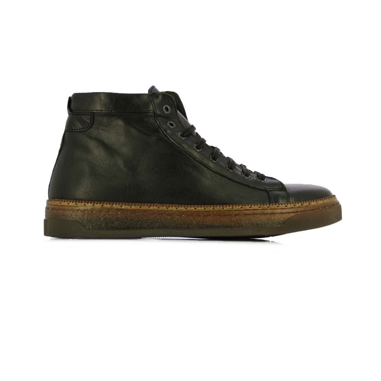 High‑Top Sneaker -Black