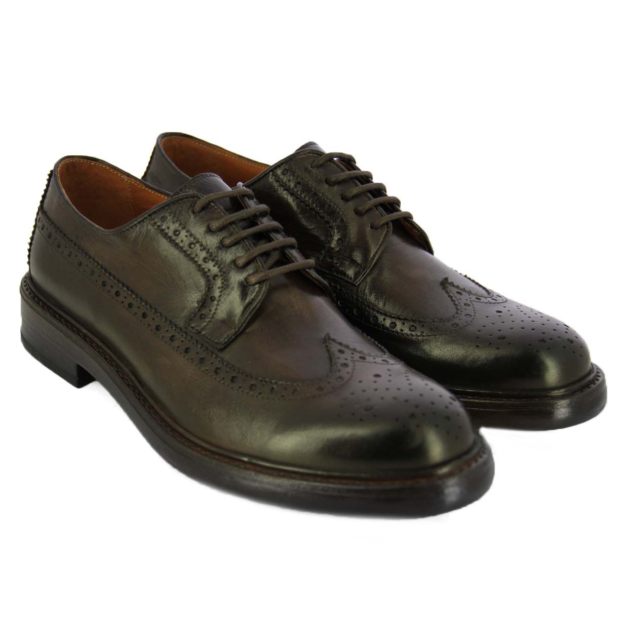Perforated Oxfords -Brown - Image 2