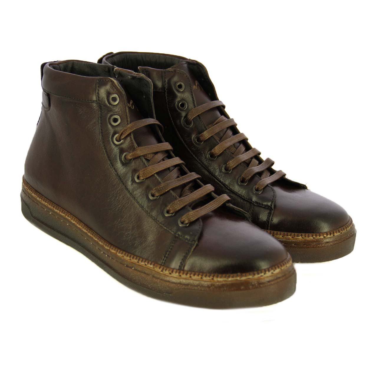High‑Top Sneaker -Mahogany - Image 2