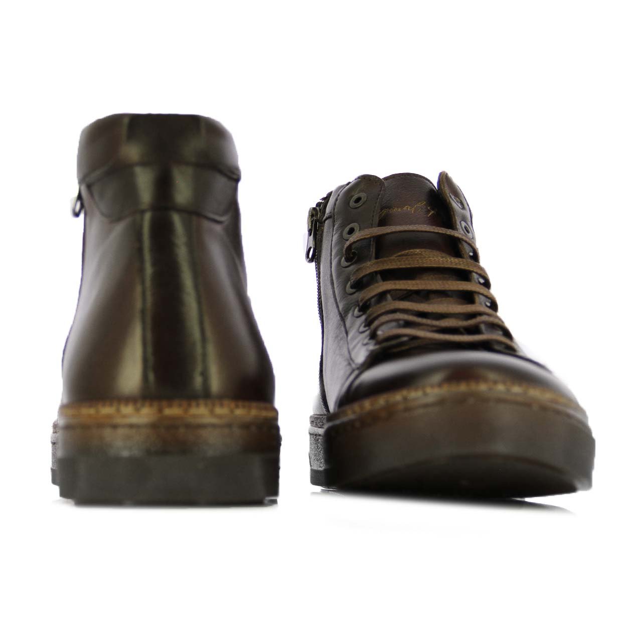 High‑Top Sneaker -Mahogany - Image 5