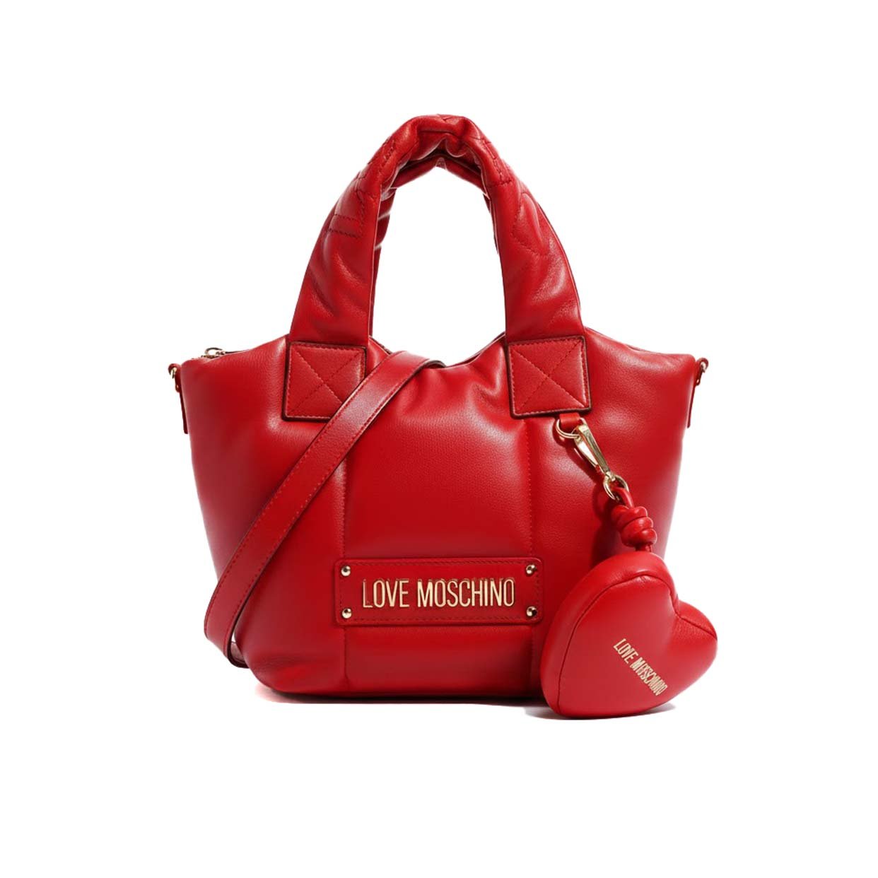 Puffy Quilt Logo Bag -Red/Black