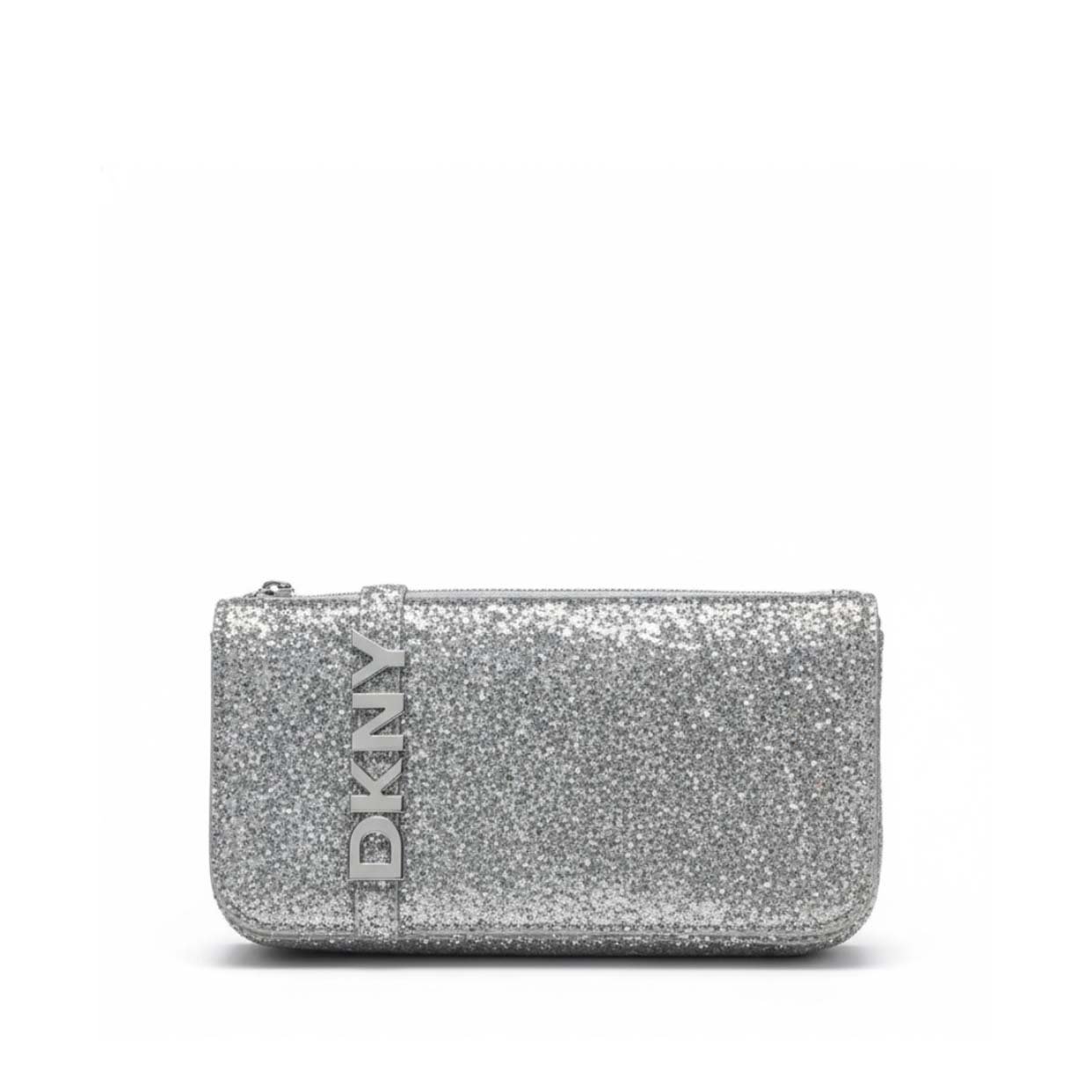 Avril Glitter Chain Crossbody Bag -Silver