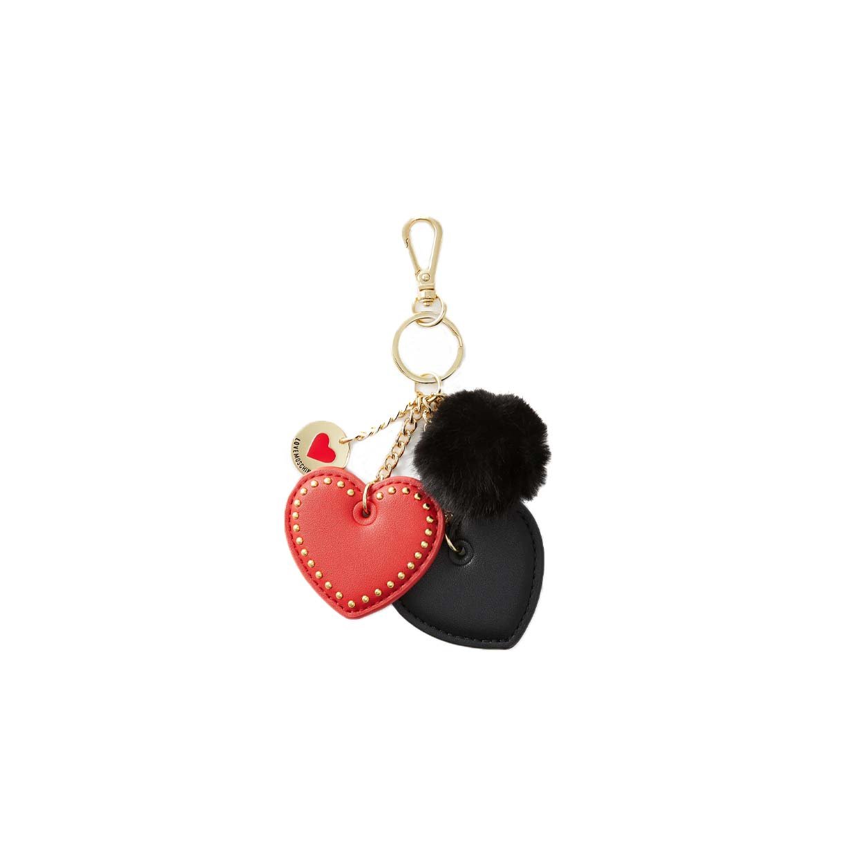 Love Charms Keyring -Black/Red
