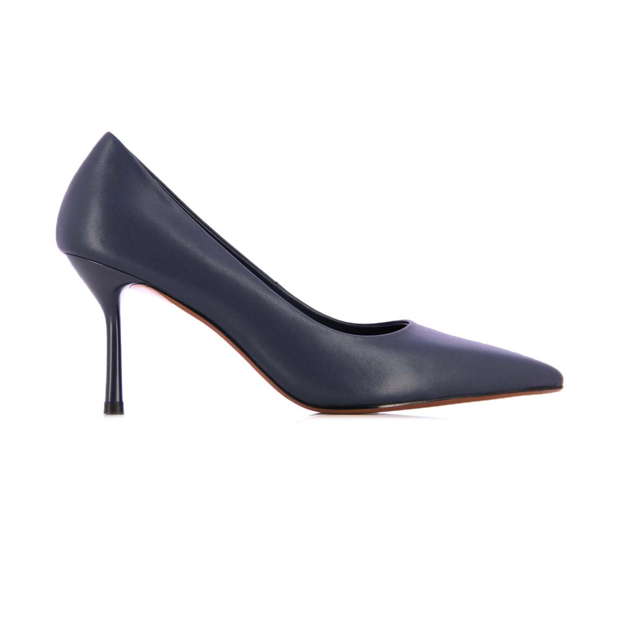 Pointed Heel Pump -Navy