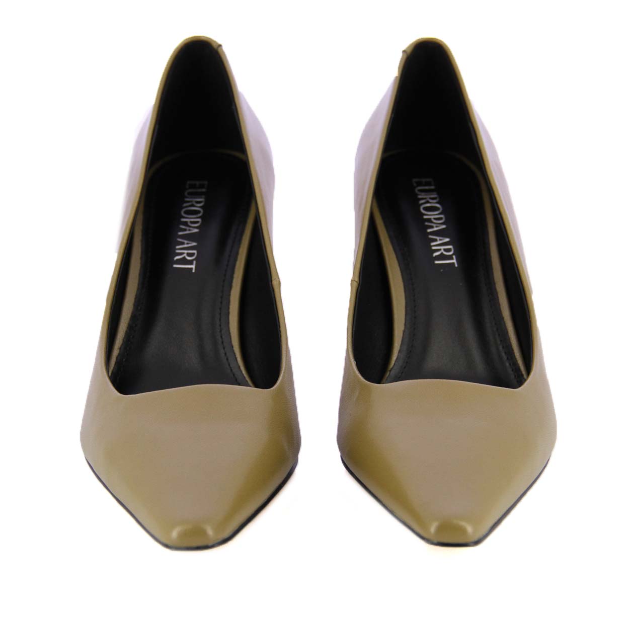 Leather Pumps -Green - Image 3