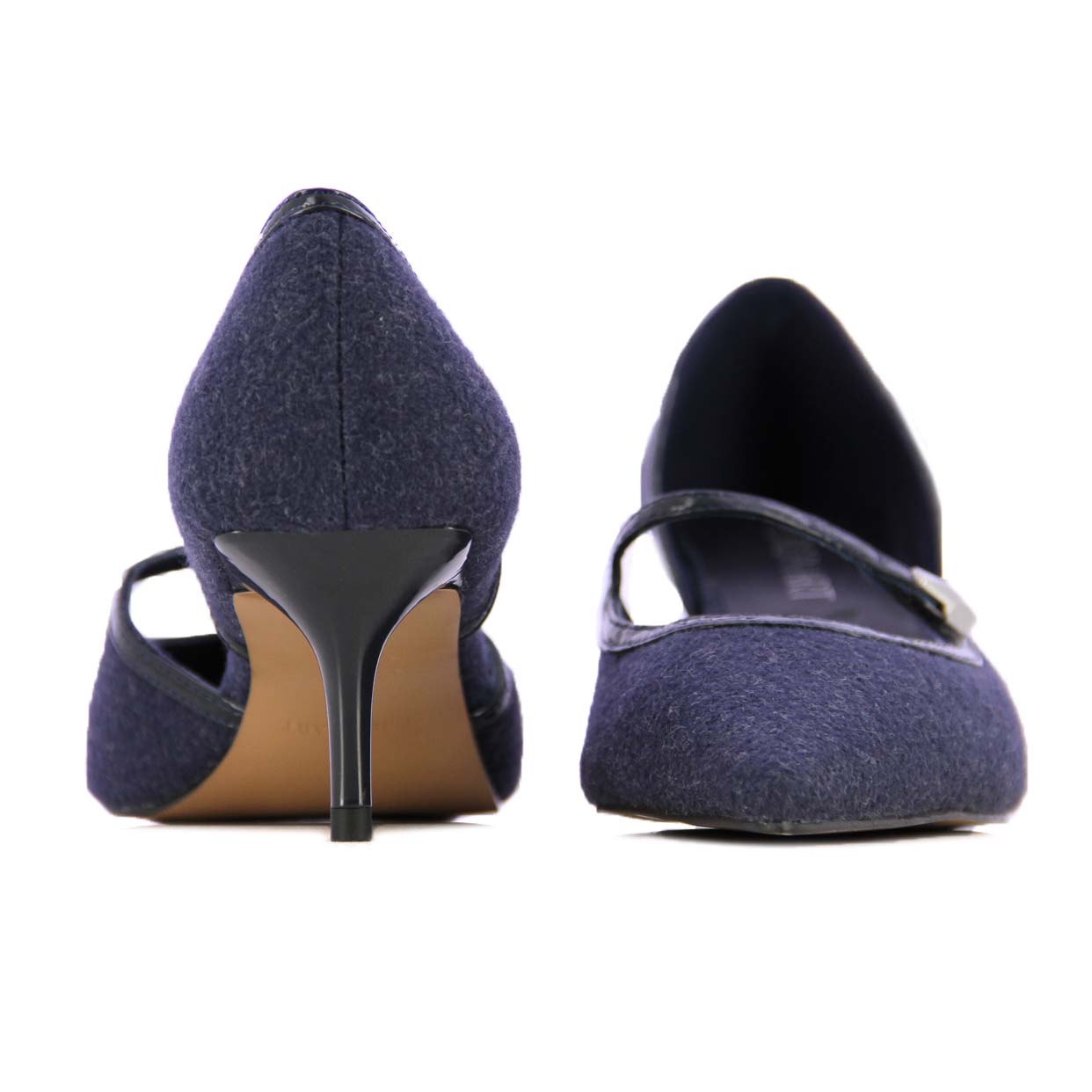 Mid Heel Pumps -Blue - Image 5