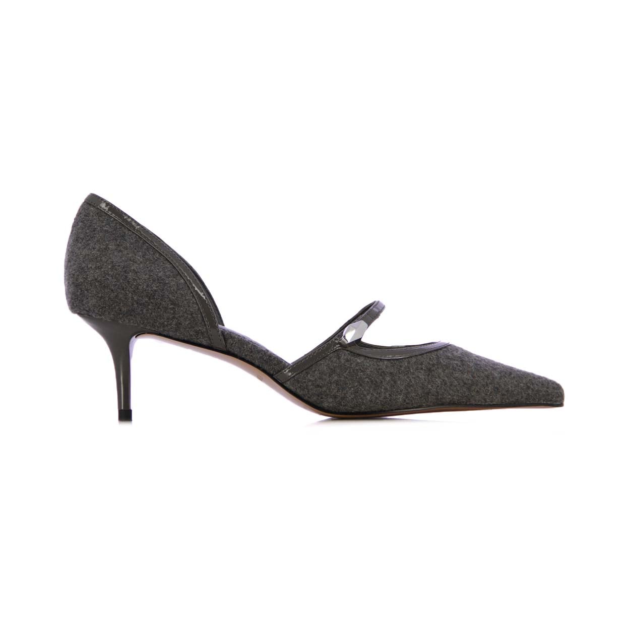 Mid Heel Pumps -Grey