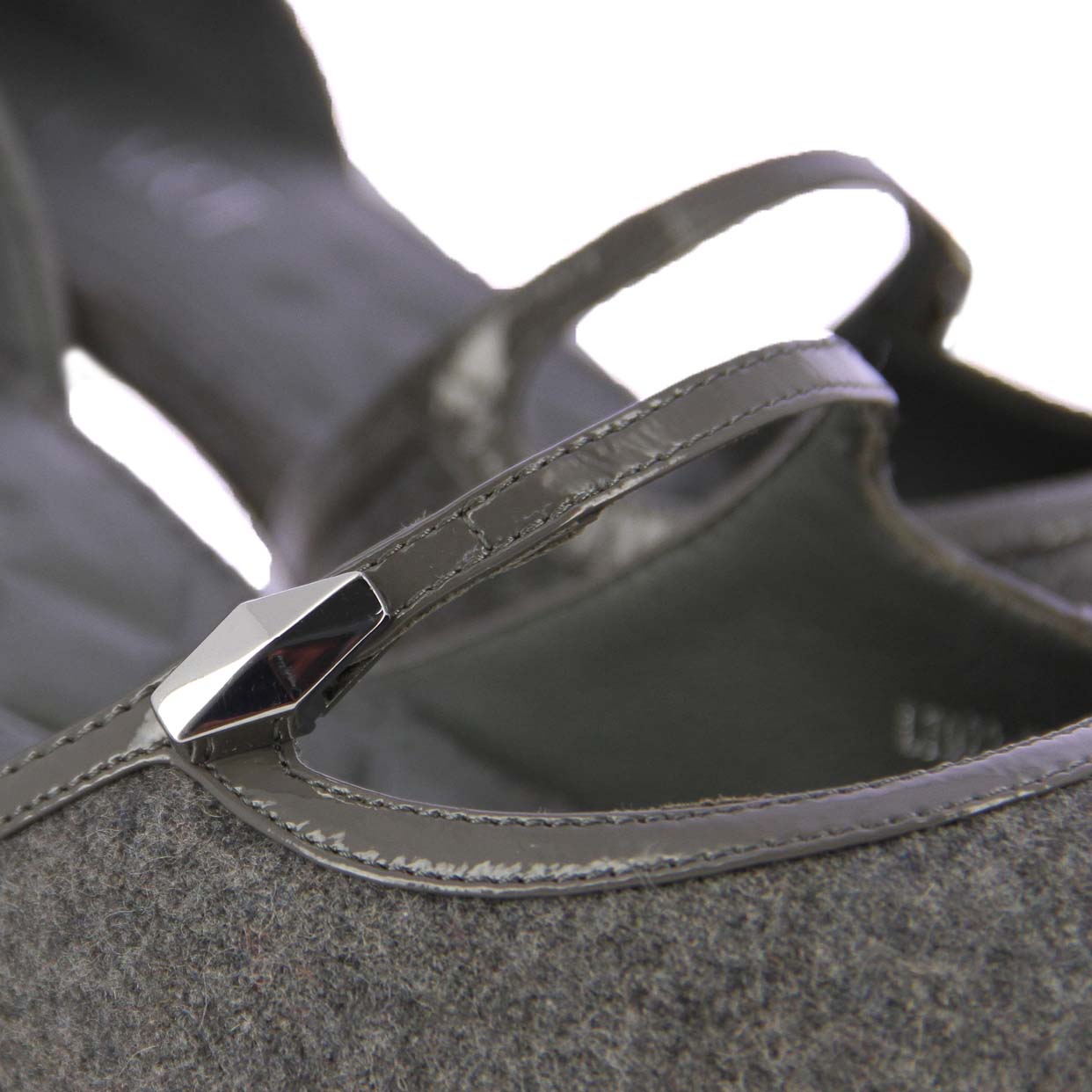 Mid Heel Pumps -Grey - Image 4