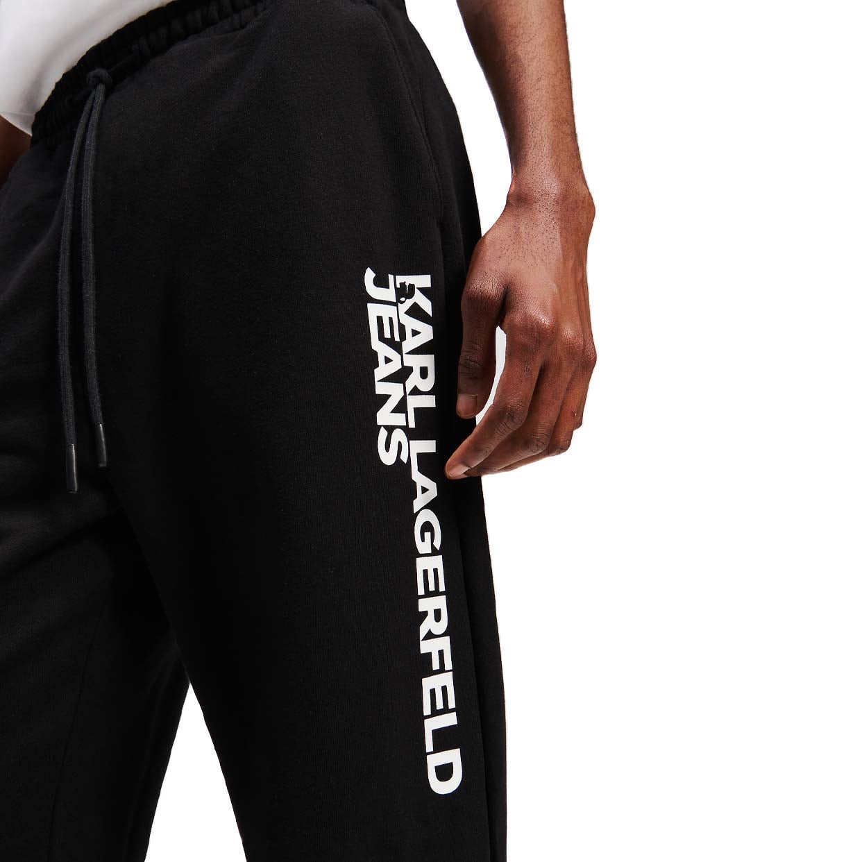 Slim-Flit Sweatpants -Black - Image 4