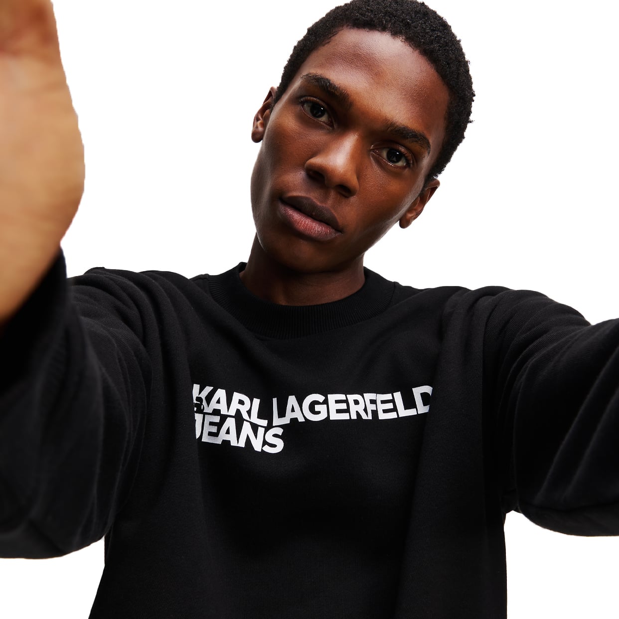 Logo Sweatshirt -Black - Image 3