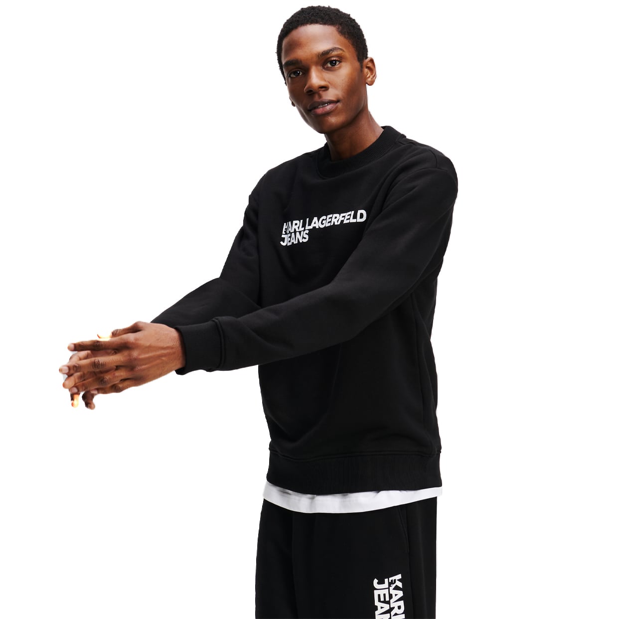 Logo Sweatshirt -Black - Image 2