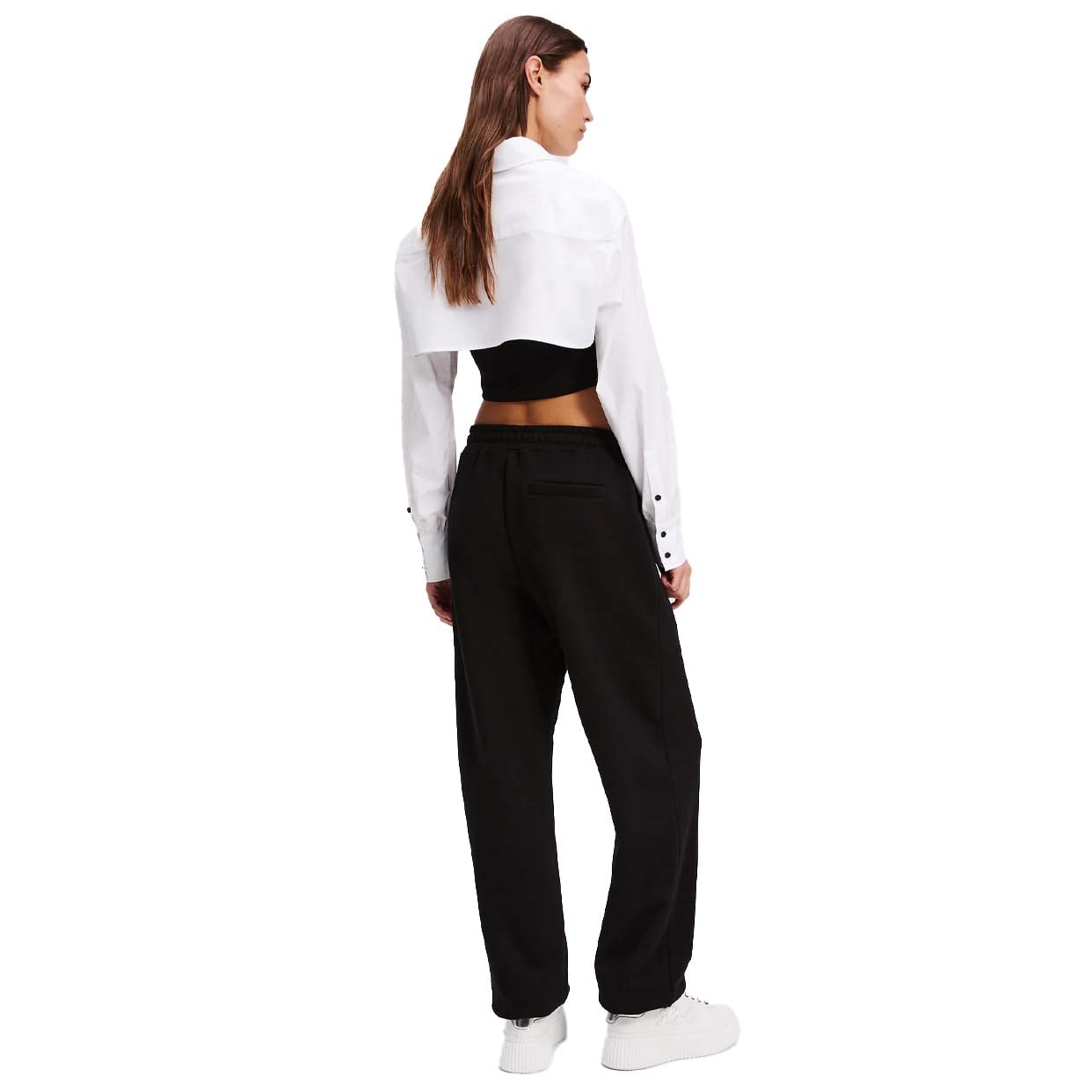 Slim-Fit Sweatpants -Black - Image 4