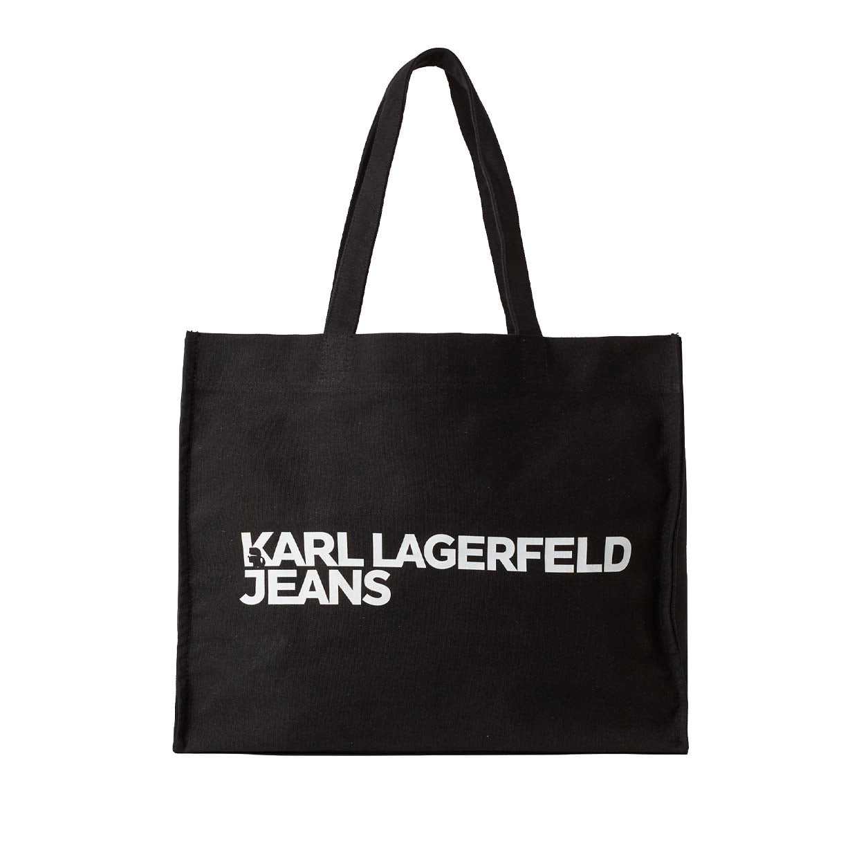 Logo Canvas Shopper Bag -Black