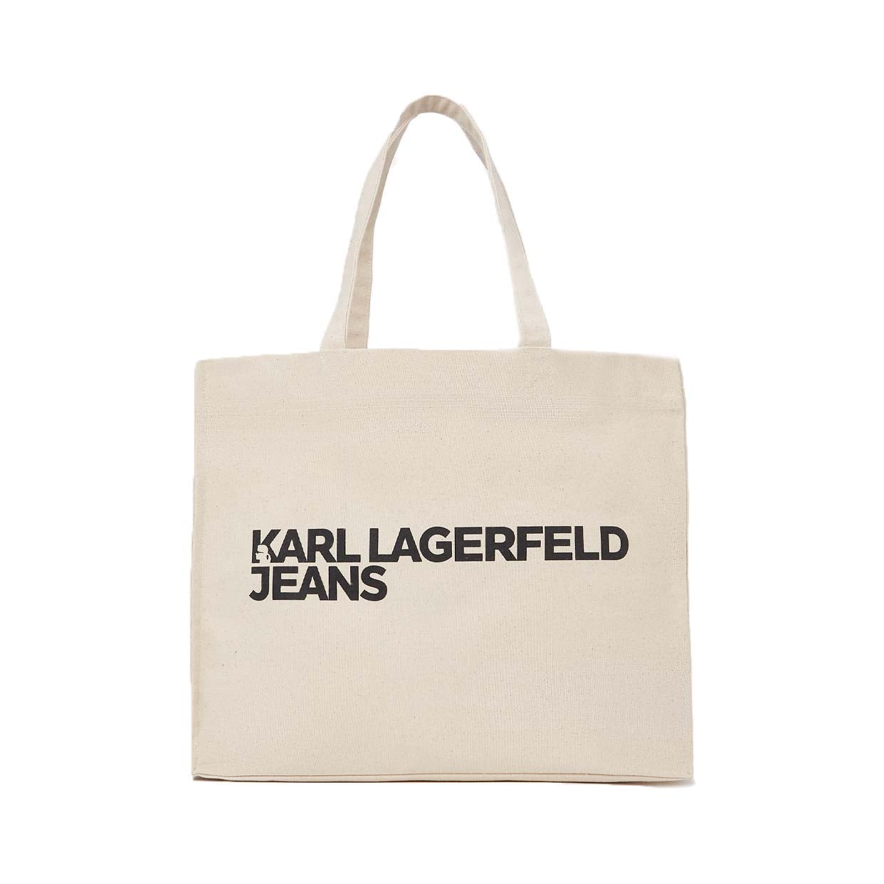 Logo Canvas Shopper Bag -Natural
