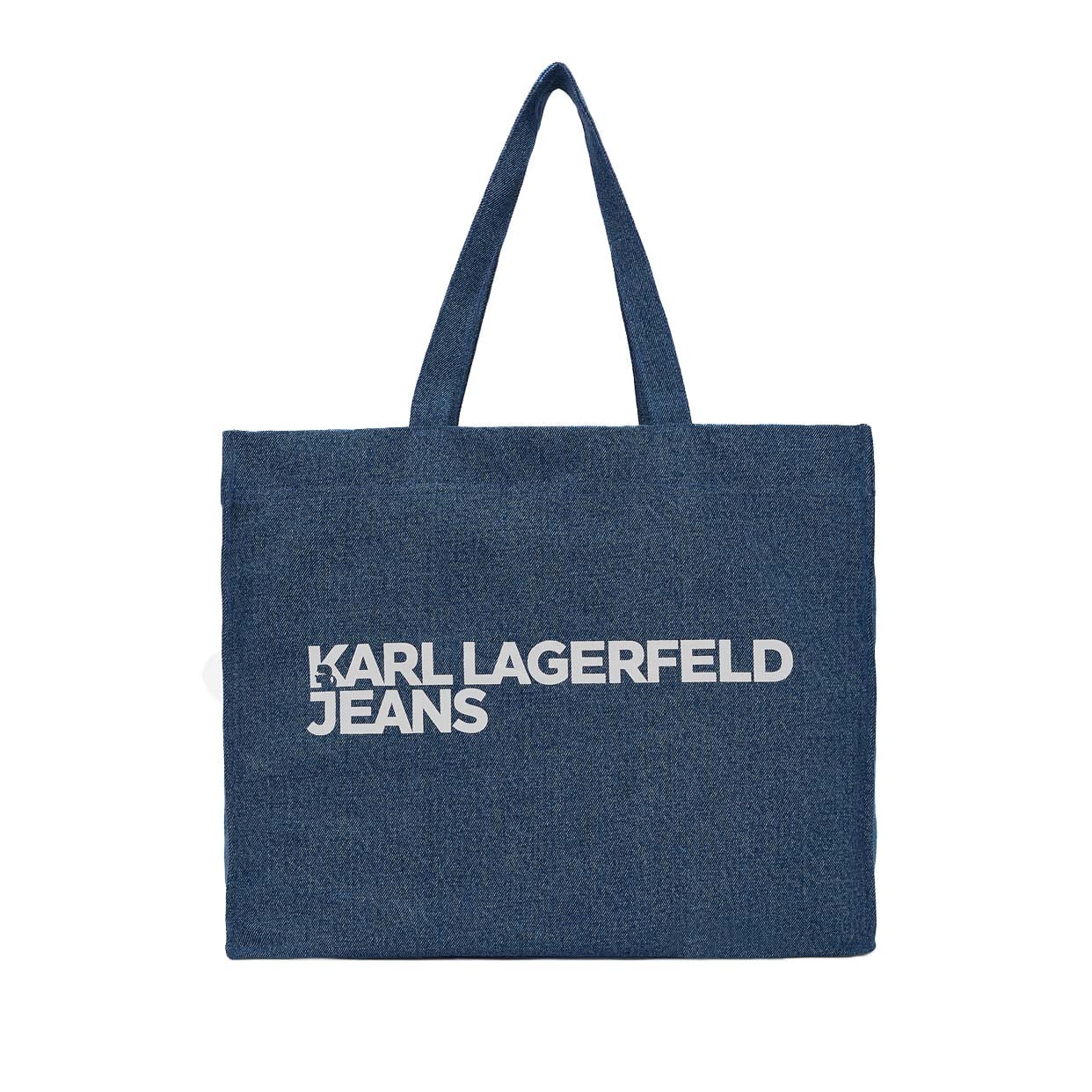 Logo Denim Shopper -Washed Mid Blue