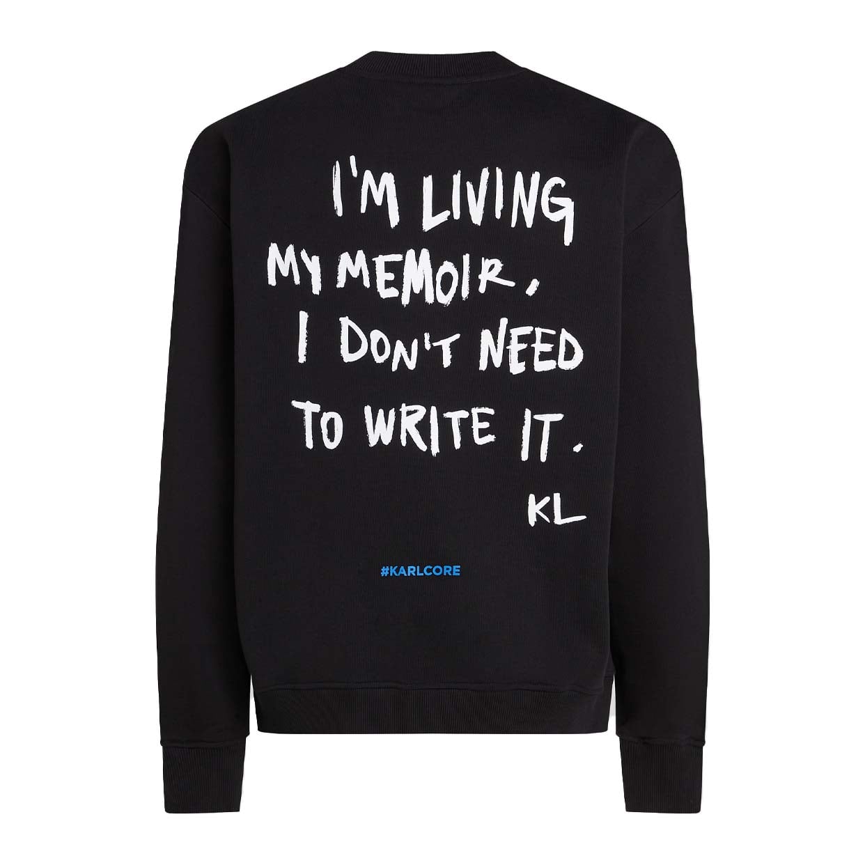 Karl Quote Sweater -Black - Image 4