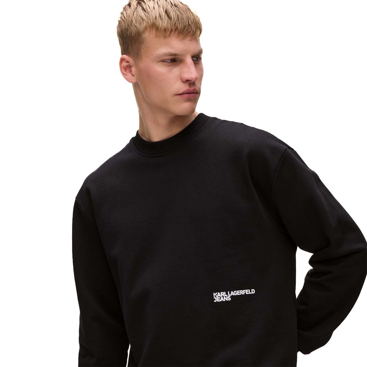 Karl Quote Sweater -Black - Image 3