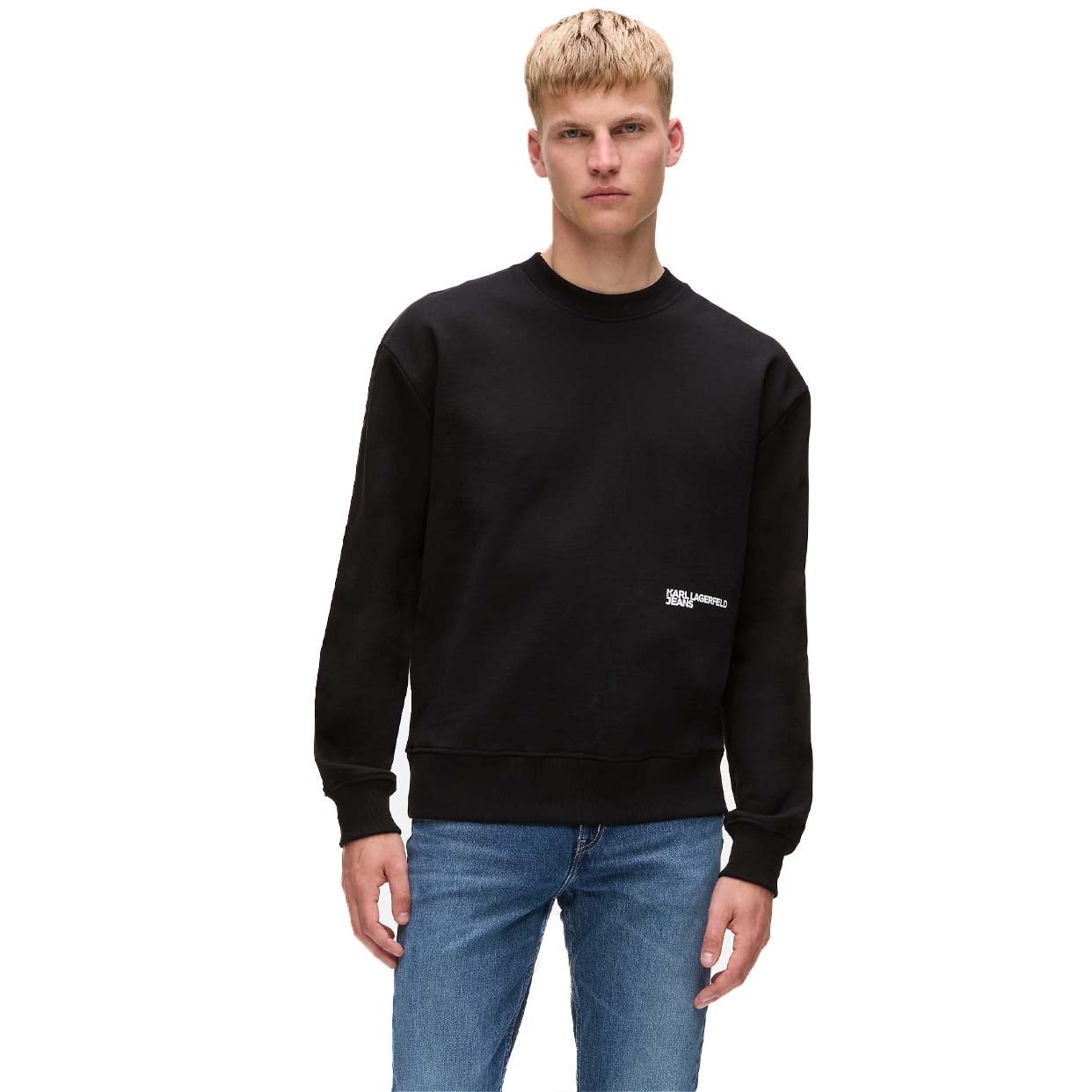 Karl Quote Sweater -Black - Image 2