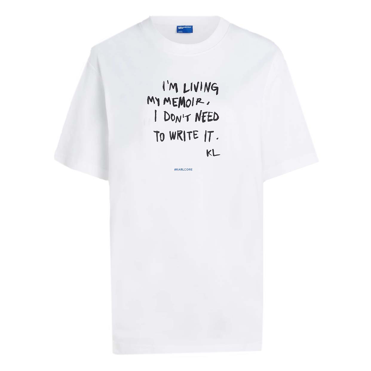 Relaxed Karl Qoute T-Shirt -White
