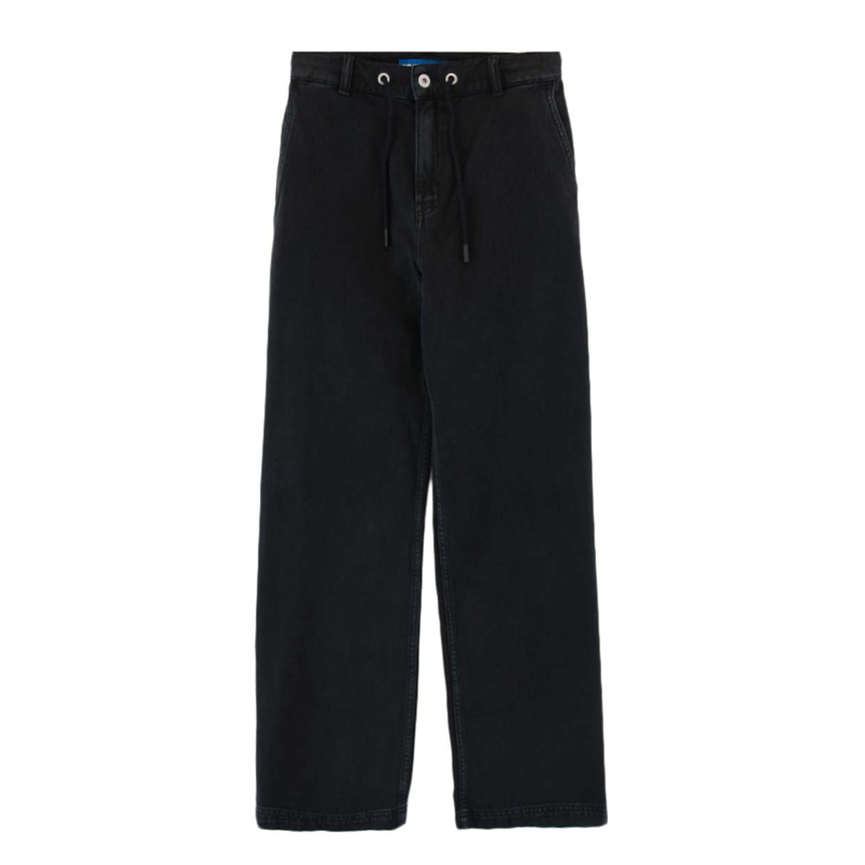 Washed Denim Pants -Black