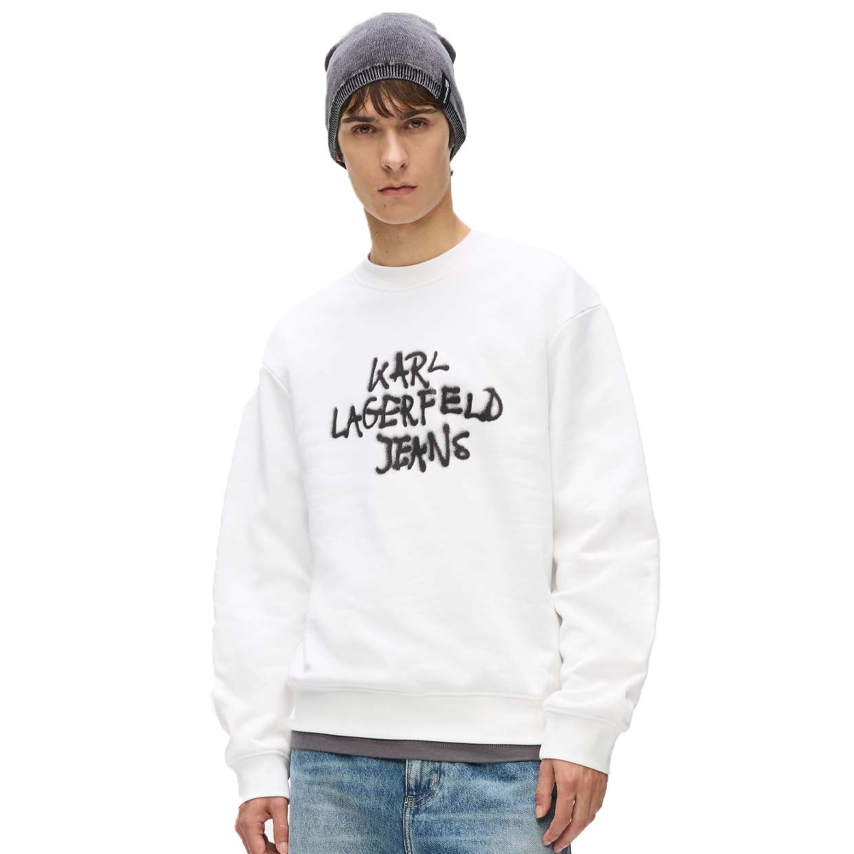 Graffiti Sweatshirt -White - Image 2