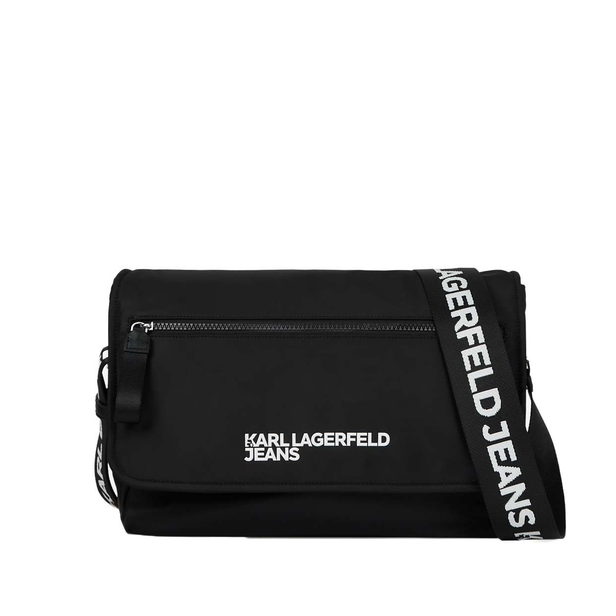 Essential Nylon Messenger -Black