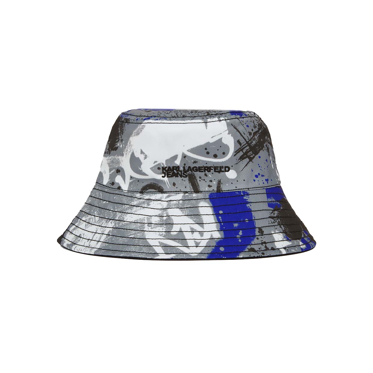 Reversible Graffiti Bucket Hat - Painters Print Blue All Over Print