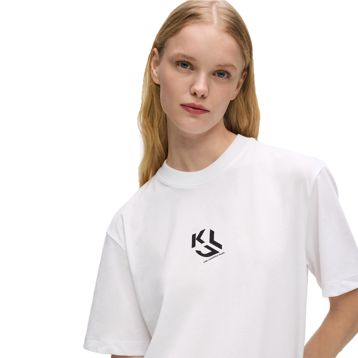 Regular-Fit Monogram T-Shirt -White - Image 3