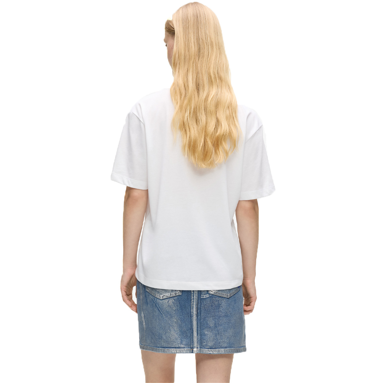 Regular-Fit Monogram T-Shirt -White - Image 4