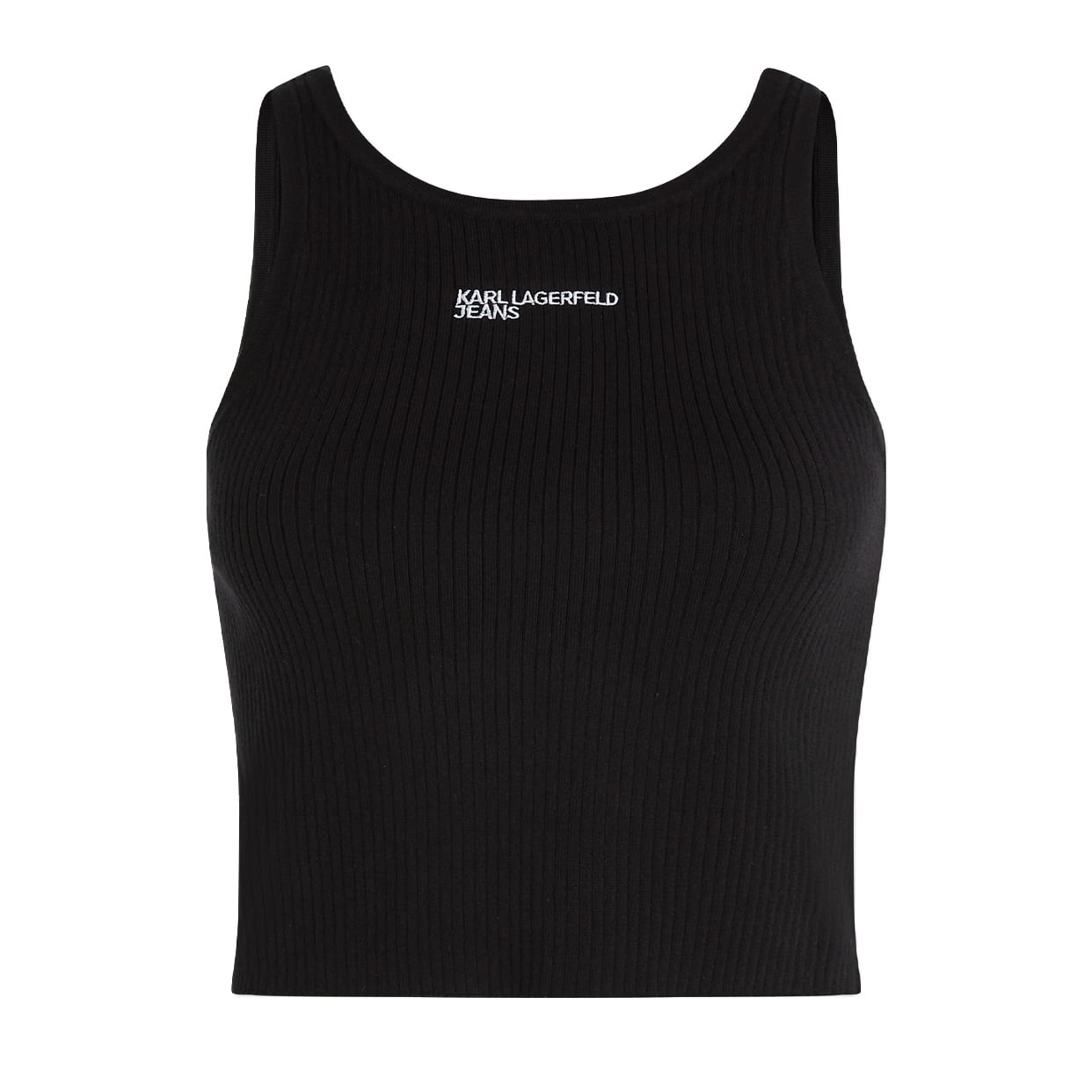 Knitted Tank Top -Black