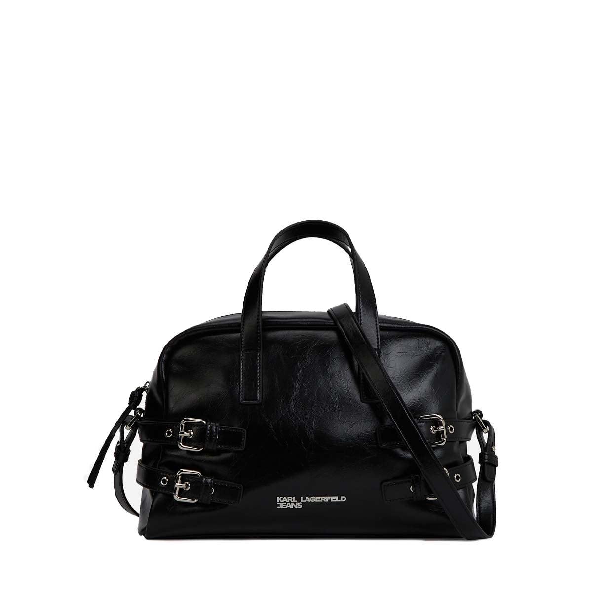Buckle Bowling Bag -Black