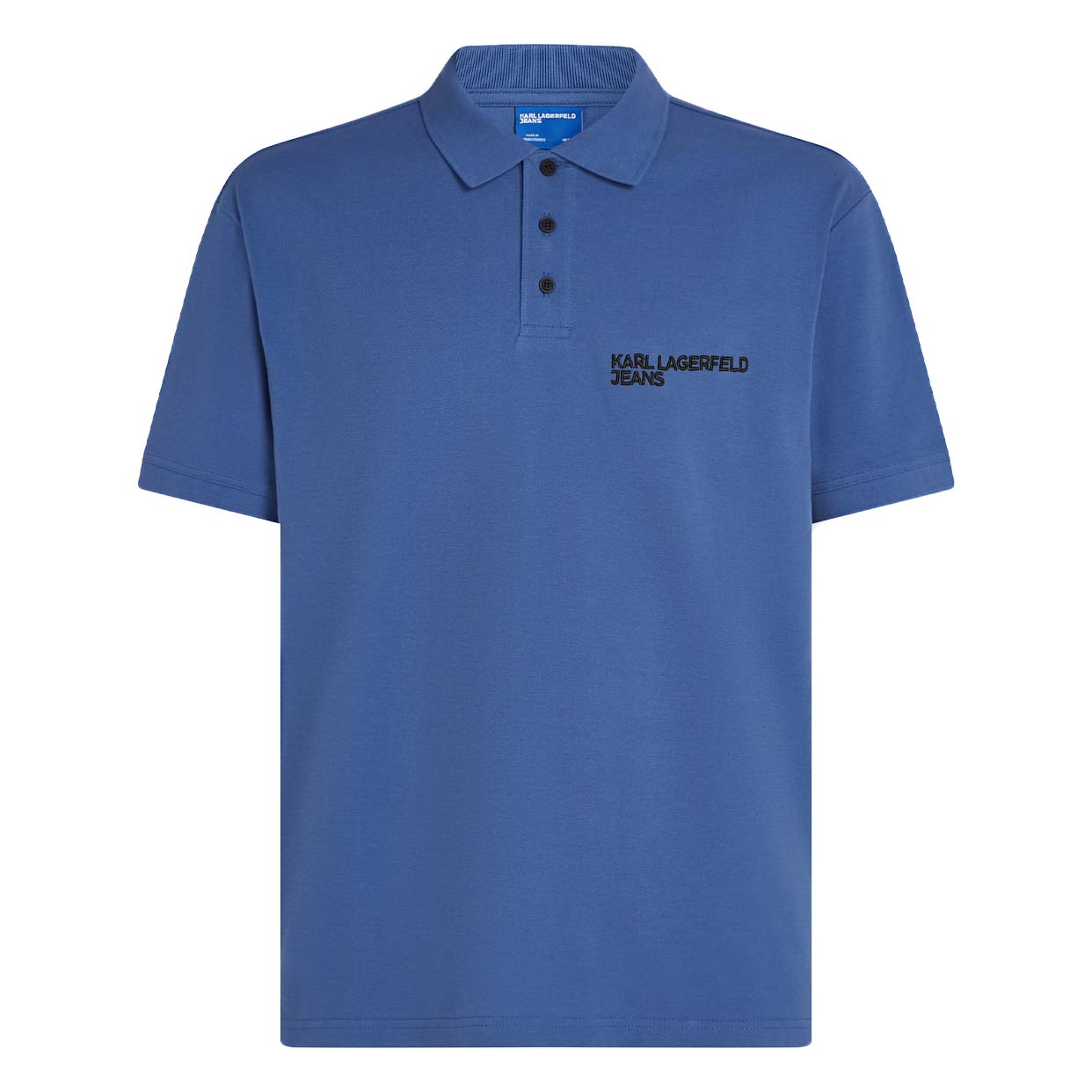 Logo Polo Shirt -Washed Federal Blue
