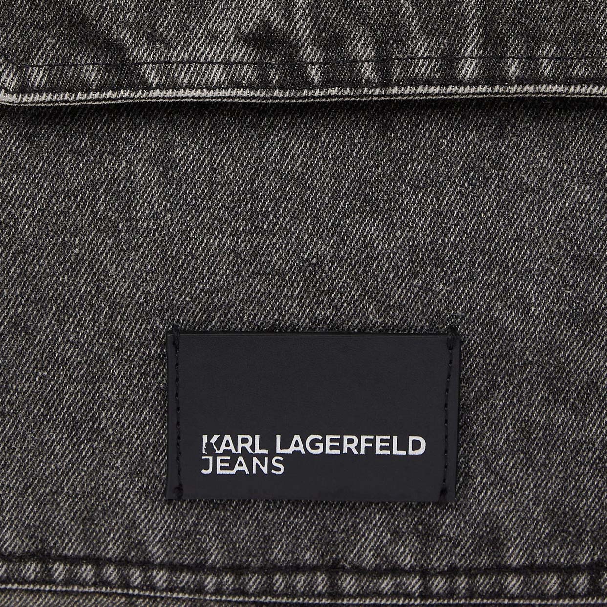 Denim Hobo Shopper - Black Denim-Grey Denim - Image 4