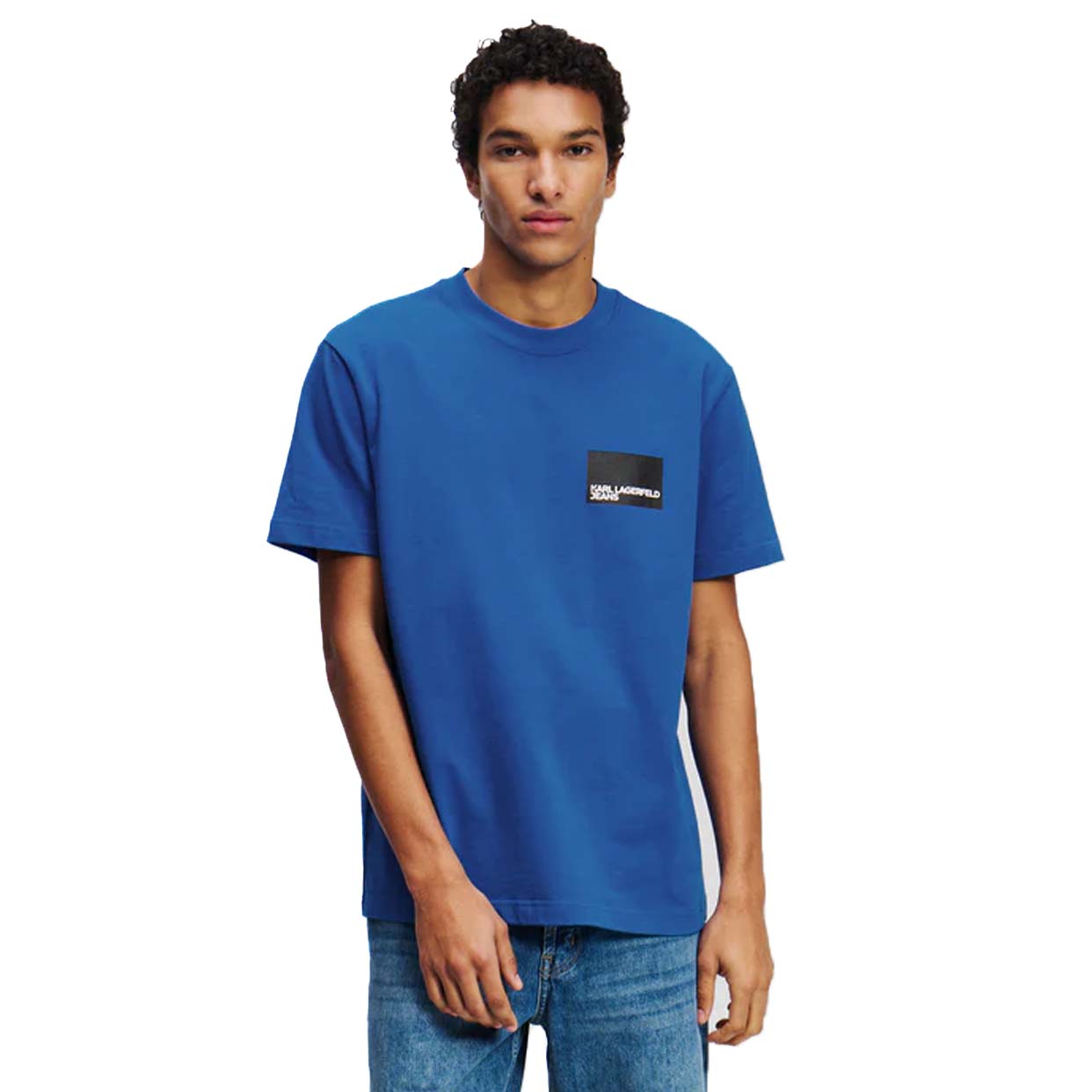 Box Logo Tee -Blue - Image 3
