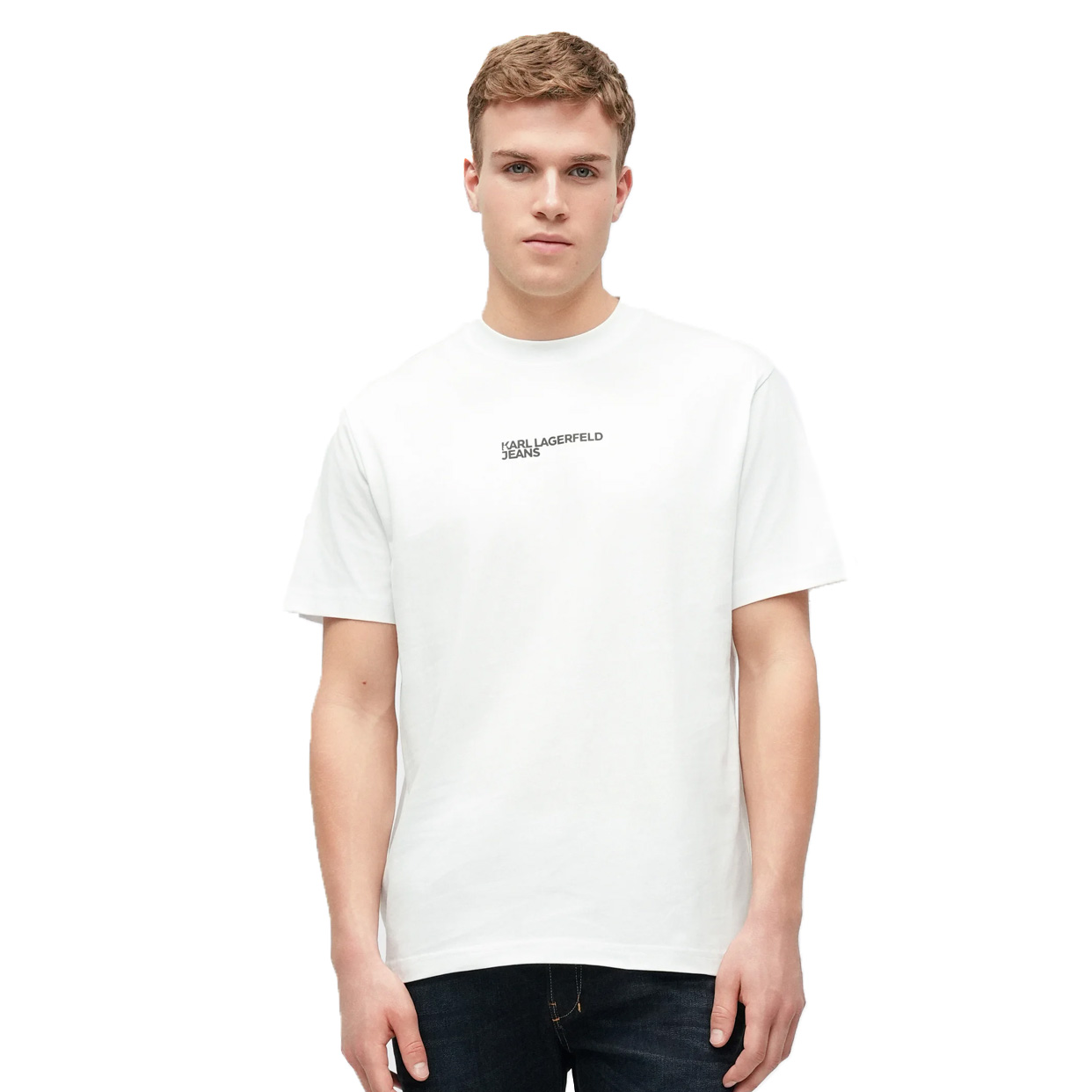 Reg Ss Letters Tee -White - Image 3