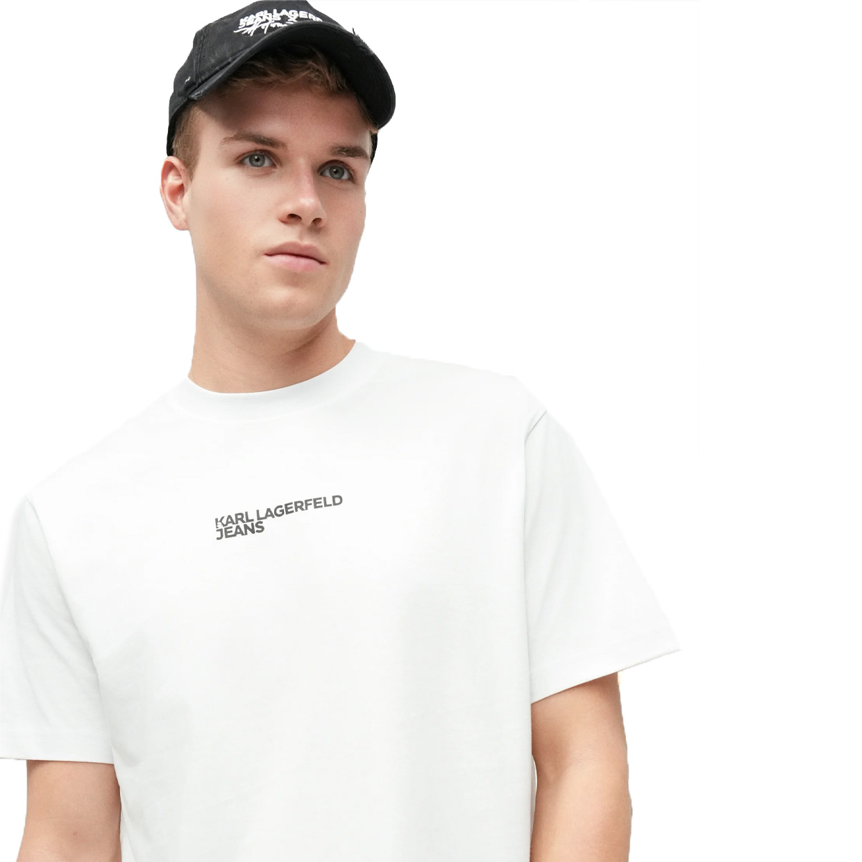 Reg Ss Letters Tee -White - Image 2