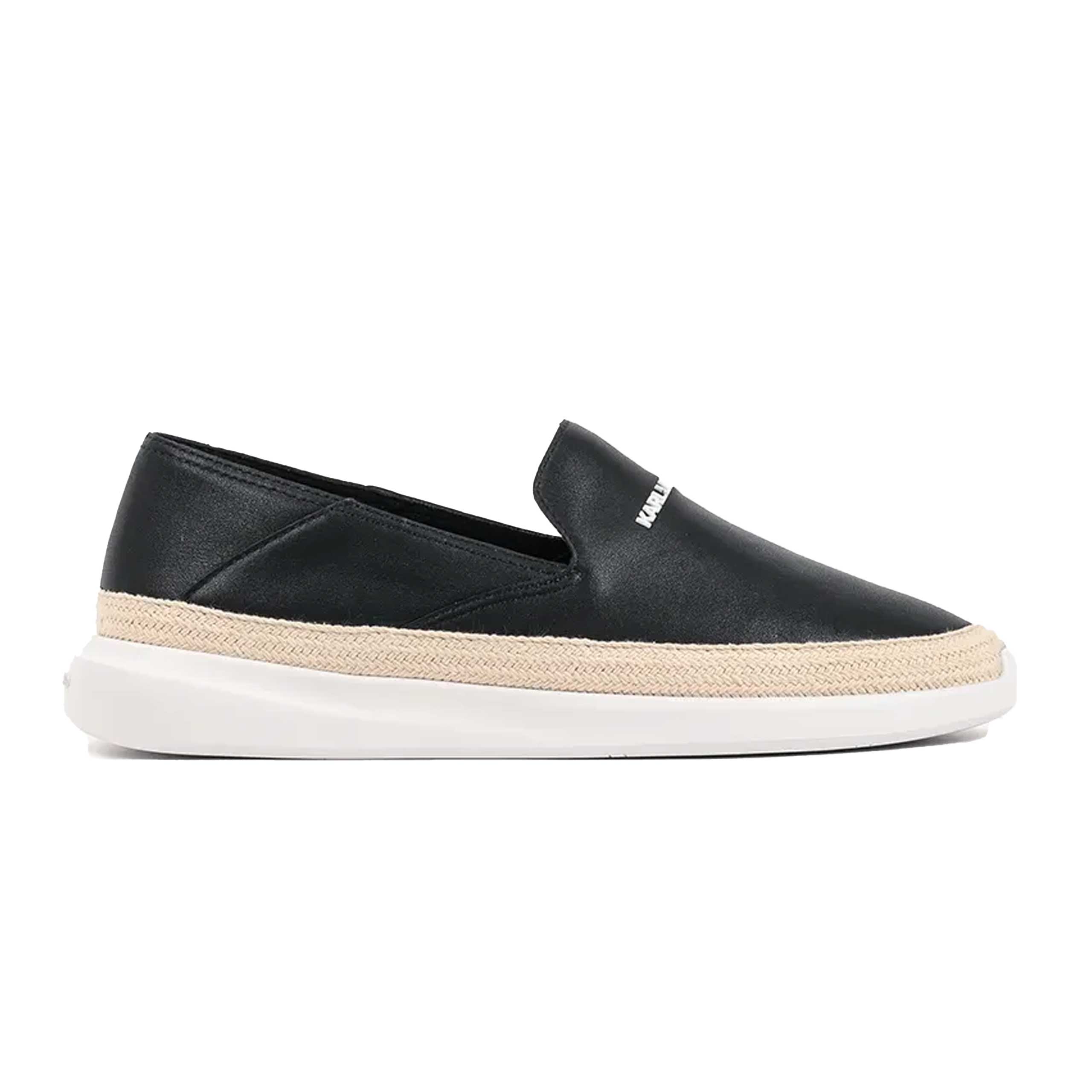 Helios Slip On Leather Loafer -Black