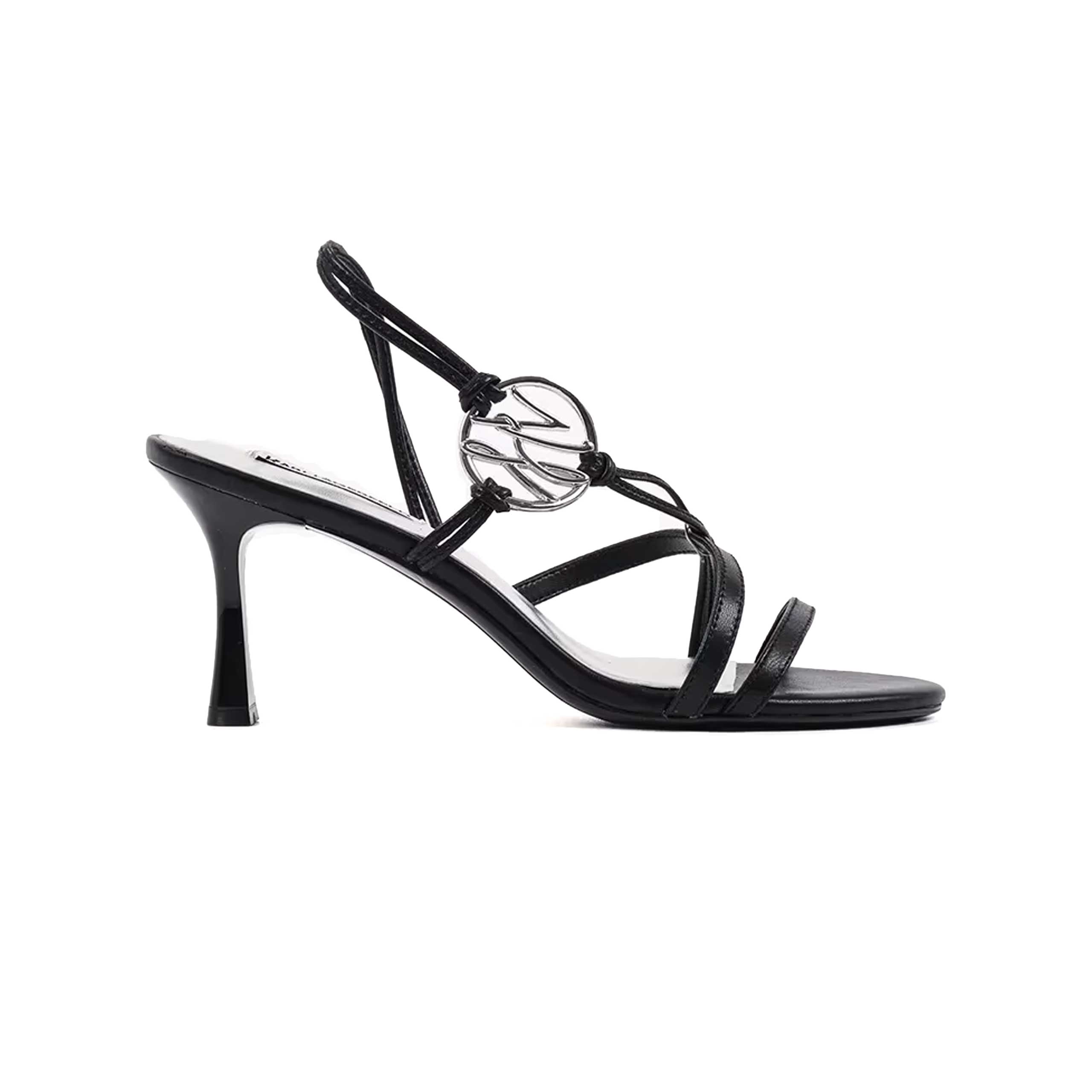Sienna Cord  Heeled Sandals -Black