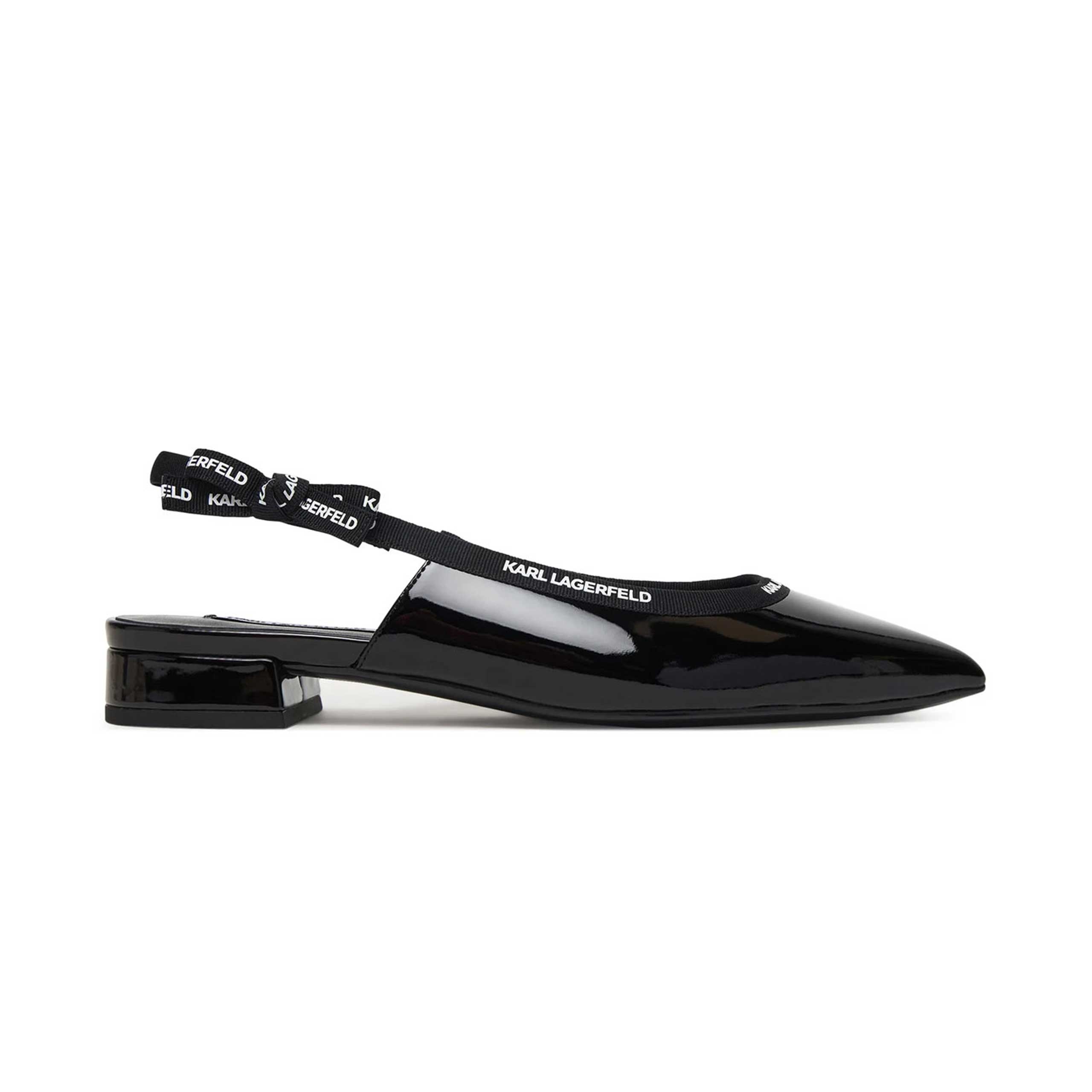Kerrie Ribbon Slingbacks -Black