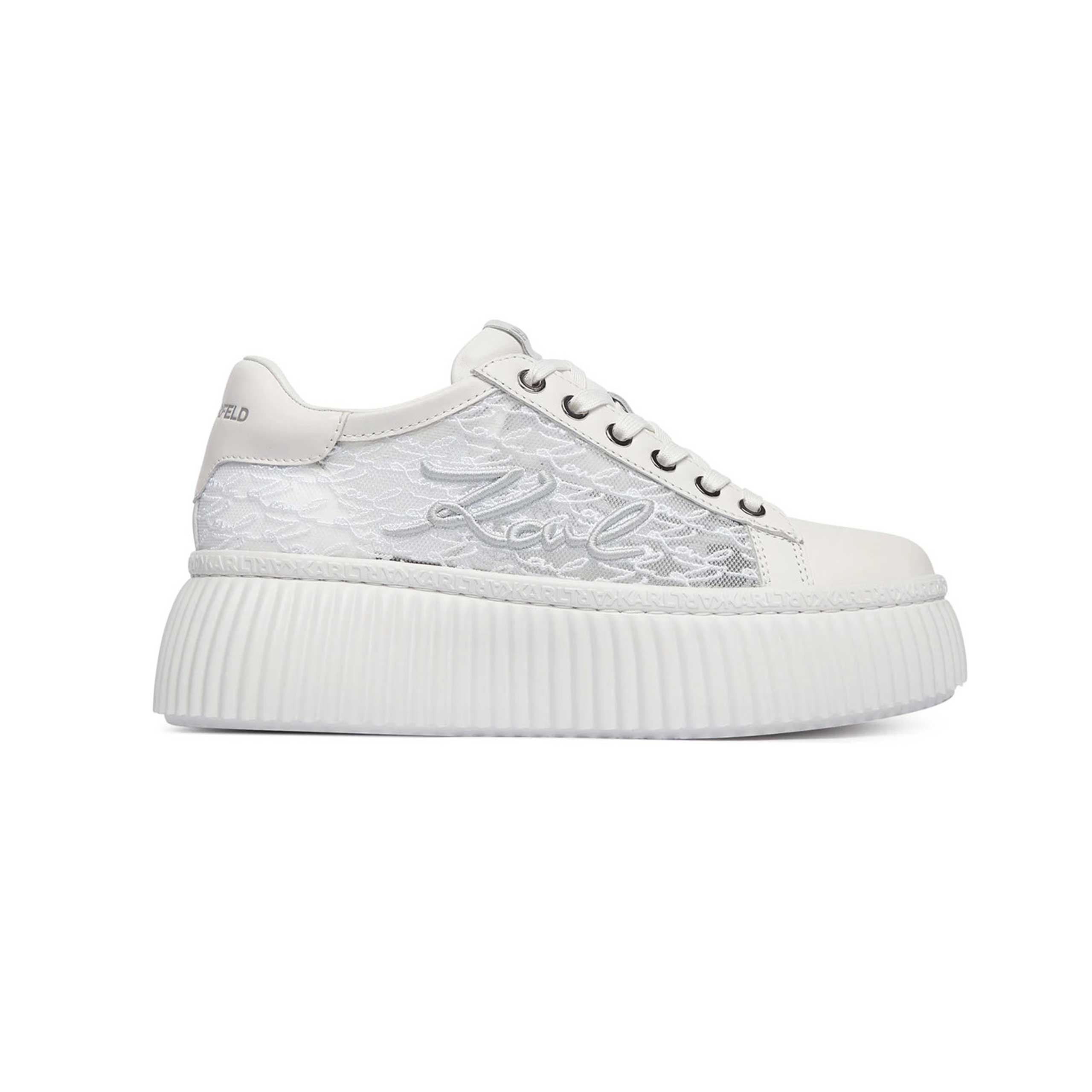 Kreeper Lo Script Lace Lo Sneaker -White
