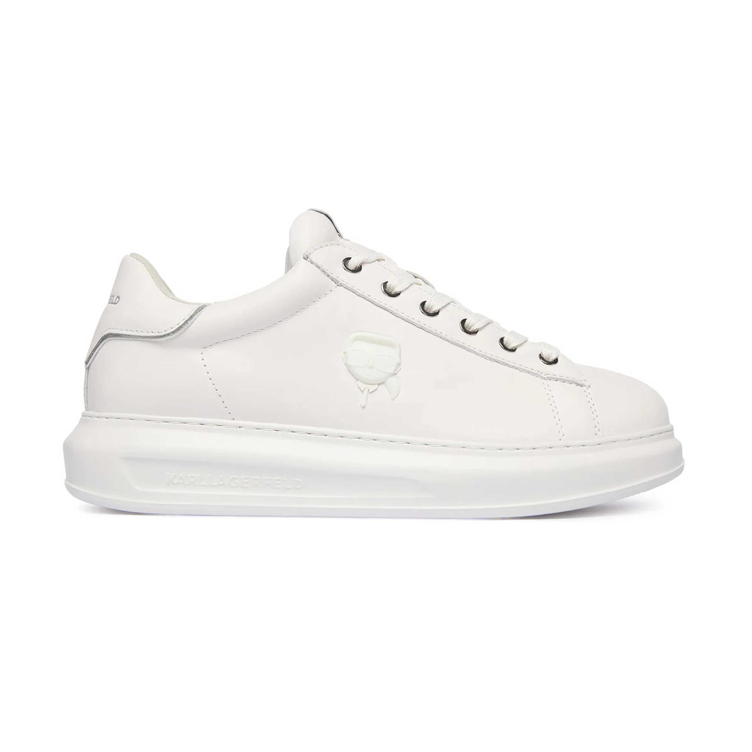 Kapri Nft Relief Lo Lace Sneaker -White Leather/Mono