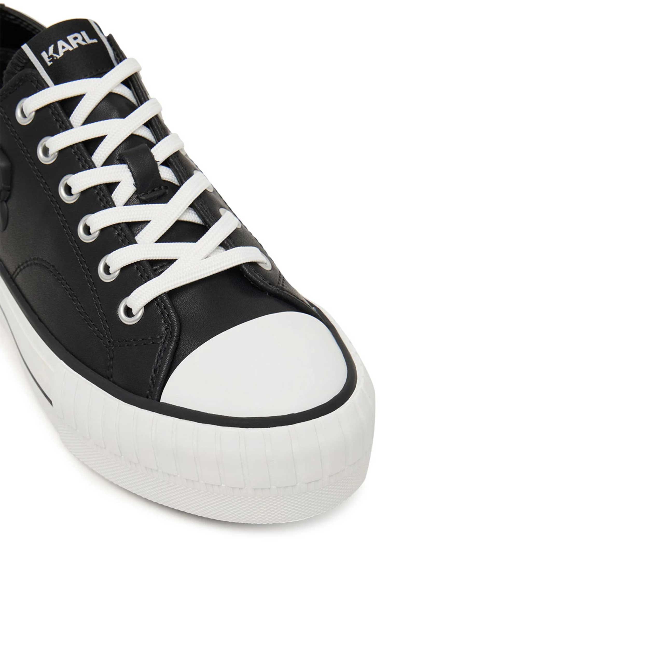 Kampus Max Nft Relief Lo Lthr Sneaker -Black - Image 3