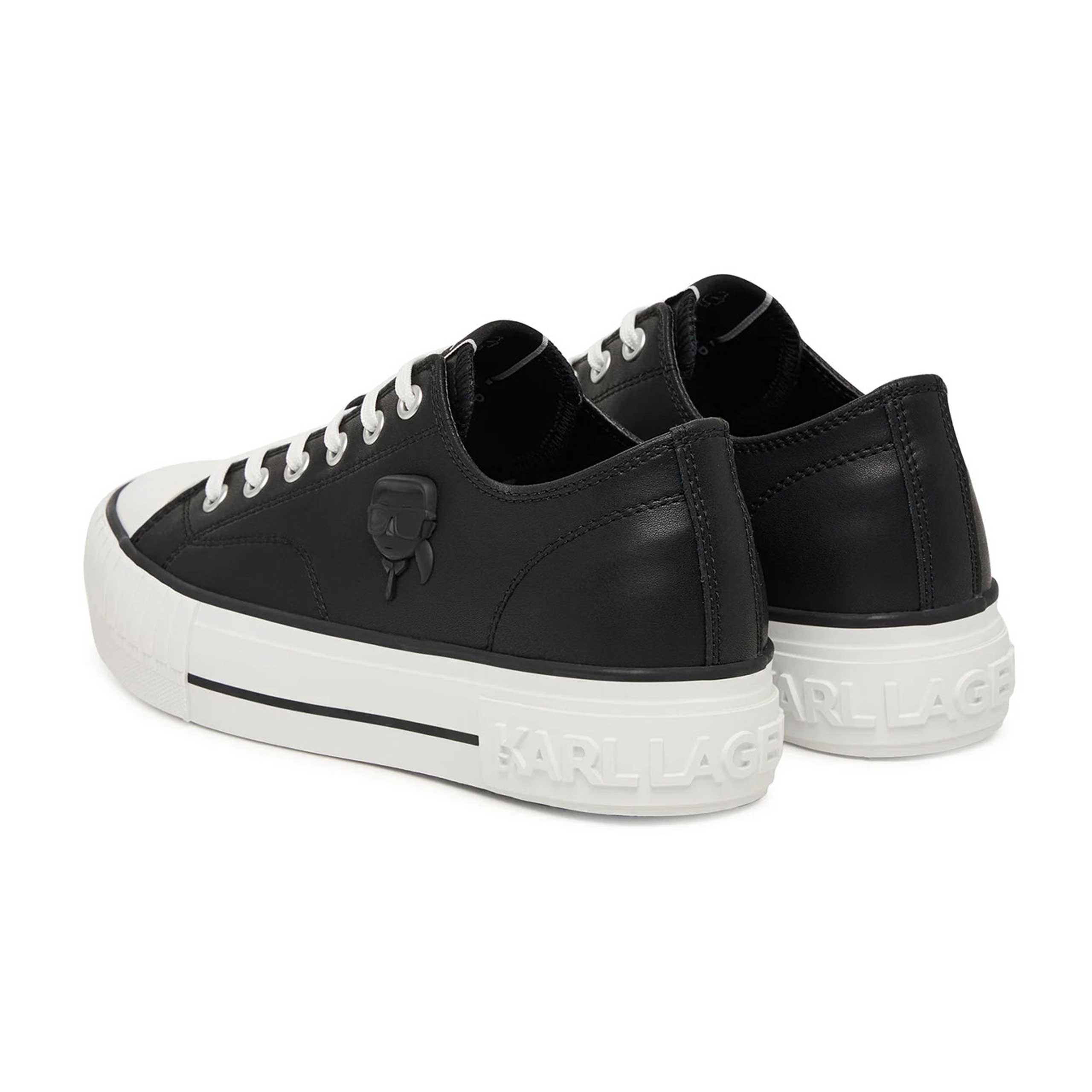 Kampus Max Nft Relief Lo Lthr Sneaker -Black - Image 4