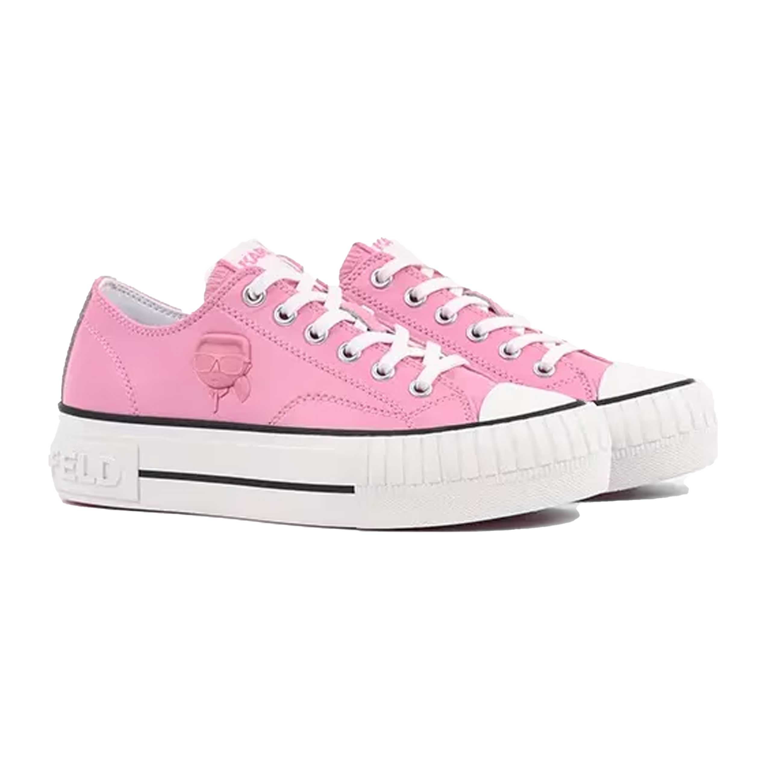 Kampus Max Nft Relief Lo Lthr Sneaker -Pink - Image 2